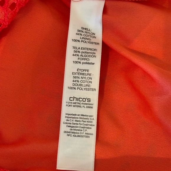 Gorgeous coral lace dress - Picture 10 of 11